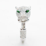 Diamond Pave Natural Diamond and Tsavorite Ring 