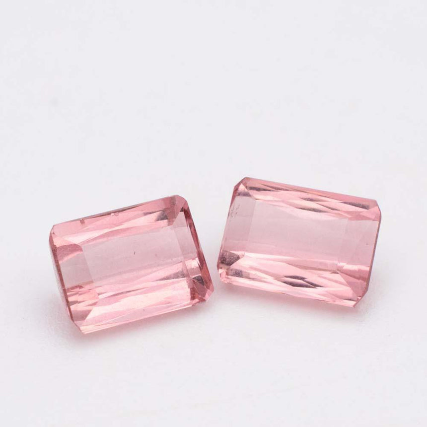 Intense Lively 4.45 Carats Natural Tourmaline Gemstone | Perfect Pair - Modern Gem Jewelry 