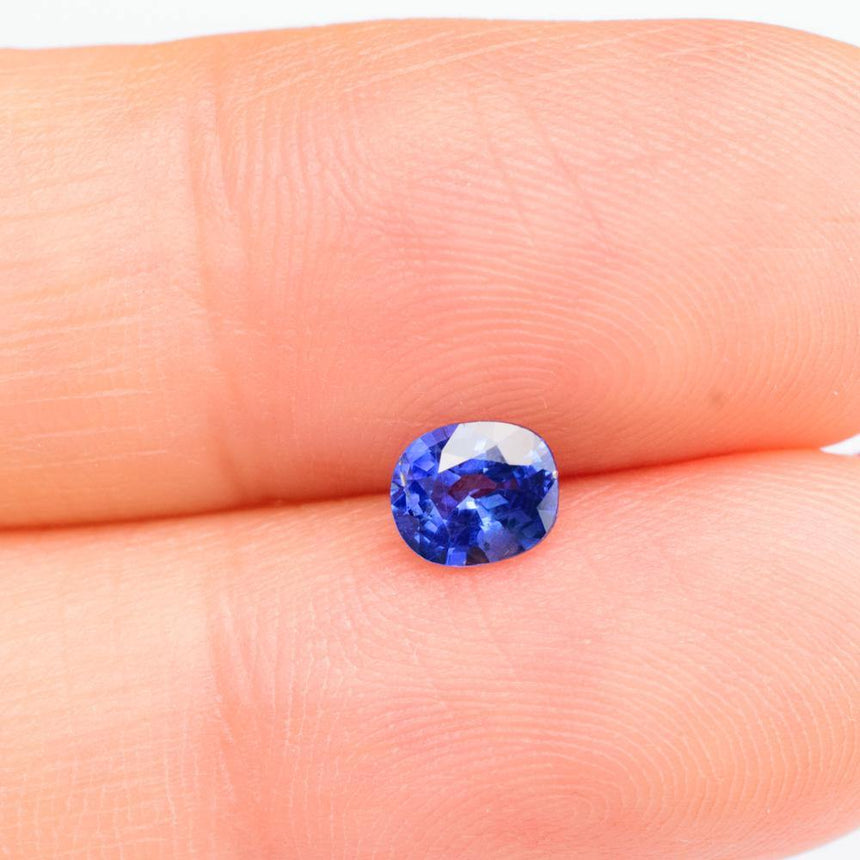 Natural Sapphire Gemstone | Oval Cut Sri Lanka Royal Blue | 0.56 Carat Heated | Custom Jewelry | Modern Gem Jewelry