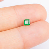 Emerald Gemstone | Emerald Cut Green | 0.35 carat Minor-Oil | Custom Jewelry| Modern Gem Jewelry