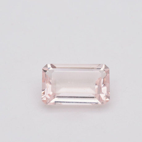 6.66 Carat Natural Mozambique Pink Morganite Emerald Cut - Modern Gem Jewelry 