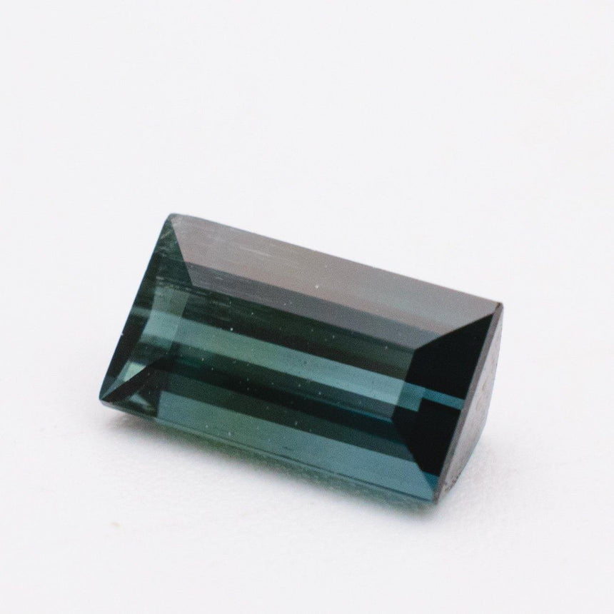 1.27 Carats Namibian Indicolite Blue Natural Tourmaline  Loose Gemstone Step Cut - Modern Gem Jewelry 