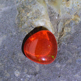 1.46  Carats Natural Fire Opal Gemstone Cabochon | 9.08mm x 9.24mm - Modern Gem Jewelry 