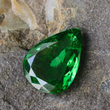 natural pear cut tsavorite