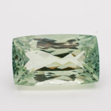 52 Carats Light Green Natural Kunzite Rectangular Cushion Cut - Modern Gem Jewelry 