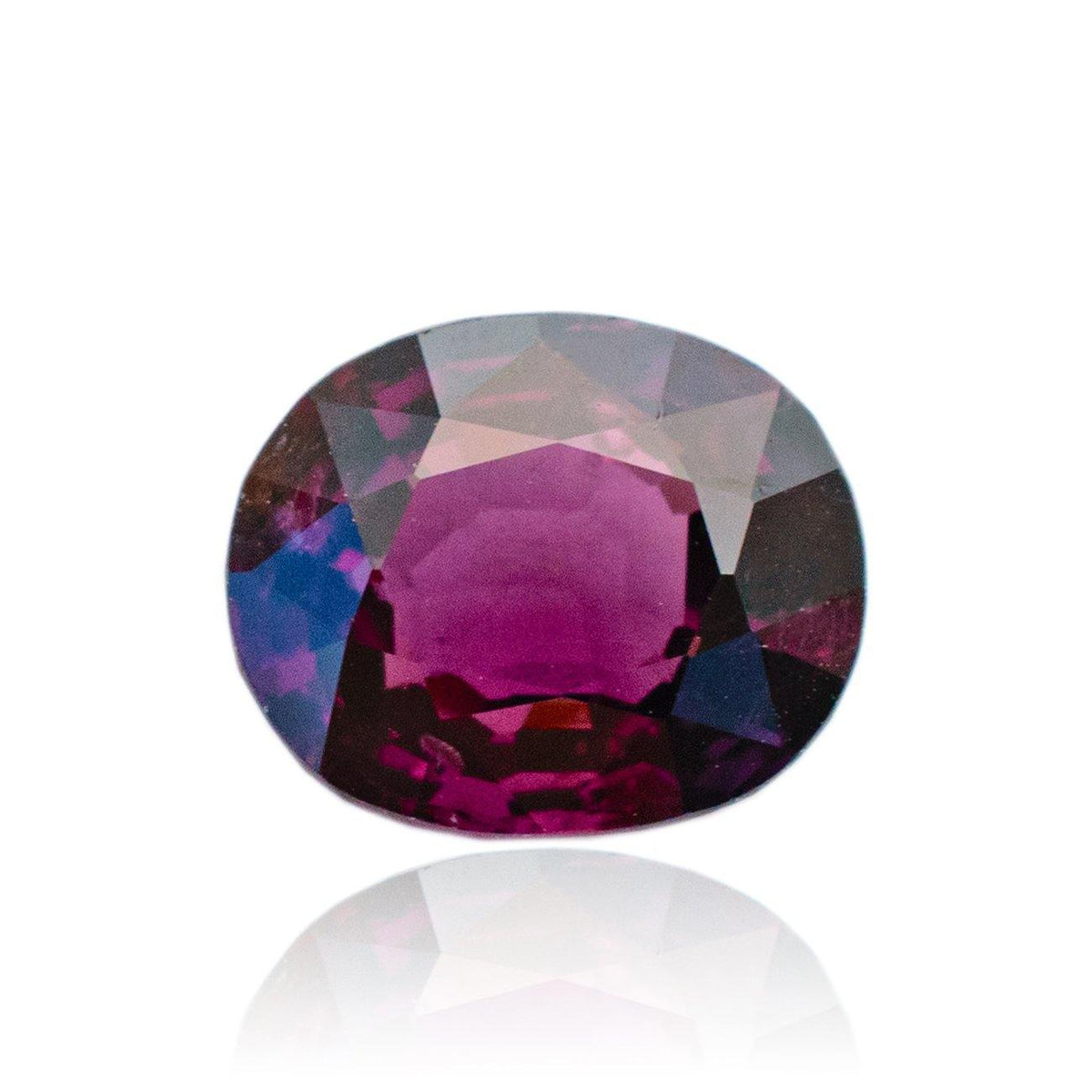 2.08 Carats Oval Purplish Red  Natural Spinel Gemstone 6.25 x 6.25 x 4.68 mm - Modern Gem Jewelry 