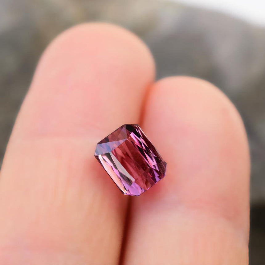 Glorious 2.13 Carats Purple Pink Natural Tourmaline Gemstone | 7.4mm x 5.9mm - Modern Gem Jewelry 