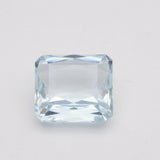 2.21 Carats Natural Aquamarine Emerald Cut Loose Gemstone - Modern Gem Jewelry 