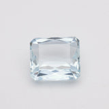 2.21 Carats Natural Aquamarine Emerald Cut Loose Gemstone - Modern Gem Jewelry 