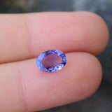 1.10 Carats Bluish Violet Oval Shape Genuine Natural Tanzanite Gemstone - Modern Gem Jewelry 