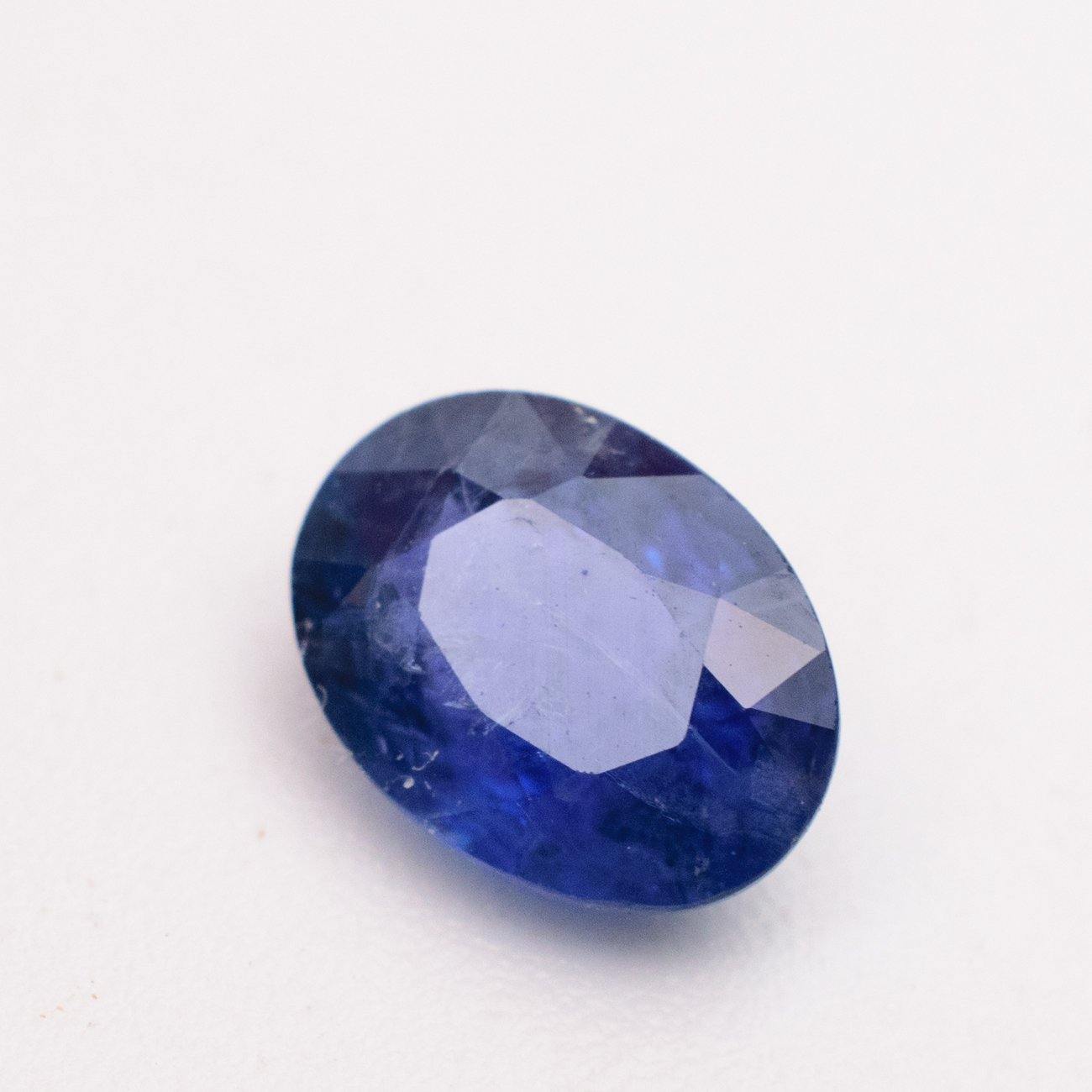 Natural Blue Sapphire Gemstone | Oval Cut Sri Lankan Blue | 1.18 carats Heated | Custom Jewelry | Modern Gem Jewelry
