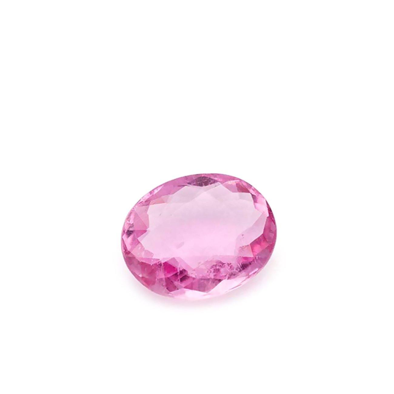 3.78 Carats Fine & Lovely Pink Natural Tourmaline Loose Gemstone Oval Cut - Modern Gem Jewelry 