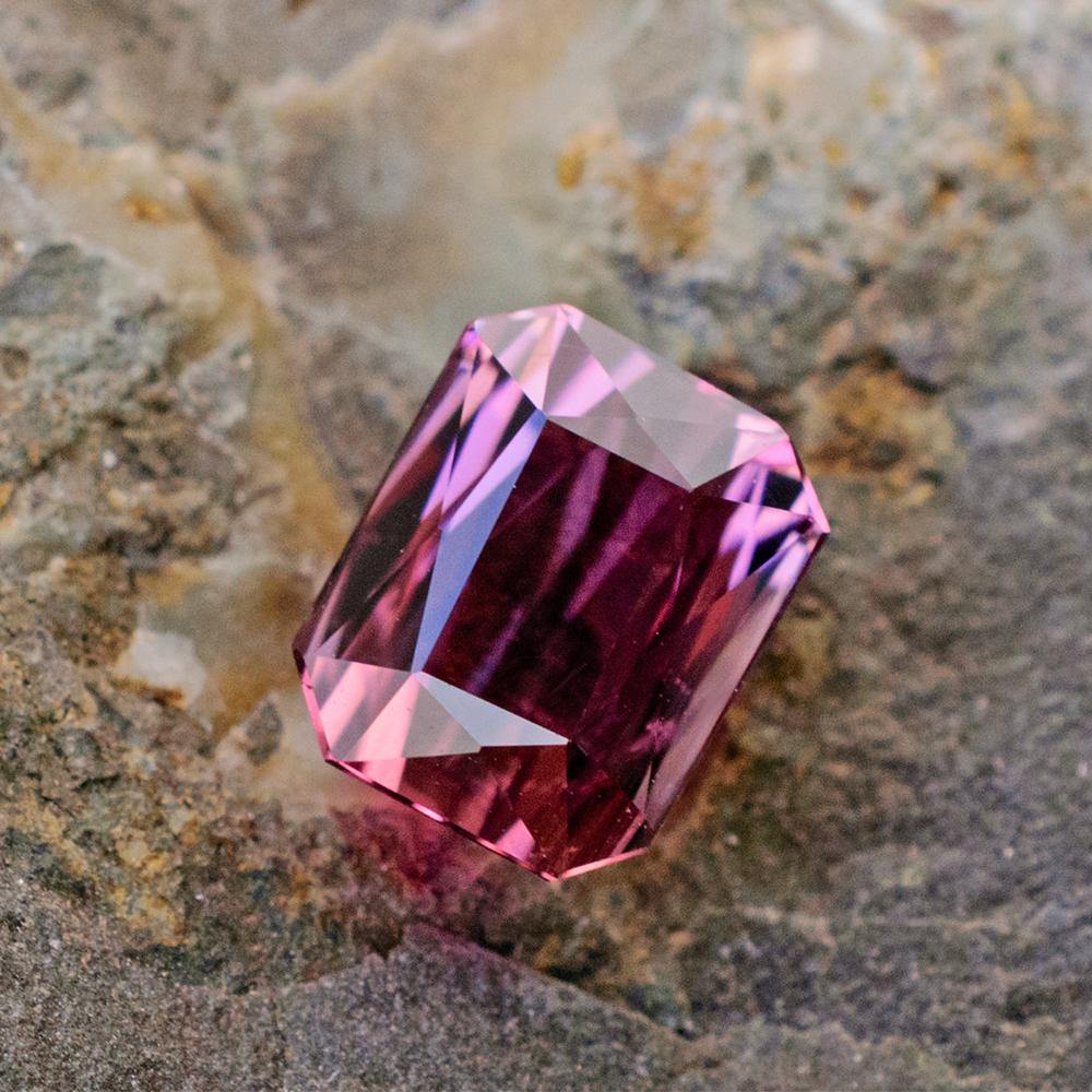 Glorious 2.13 Carats Purple Pink Natural Tourmaline Gemstone | 7.4mm x 5.9mm - Modern Gem Jewelry 
