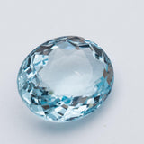 3.73 Carats Blue Natural Aquamarine Genuine Gemstone Oval Cut - Modern Gem Jewelry 