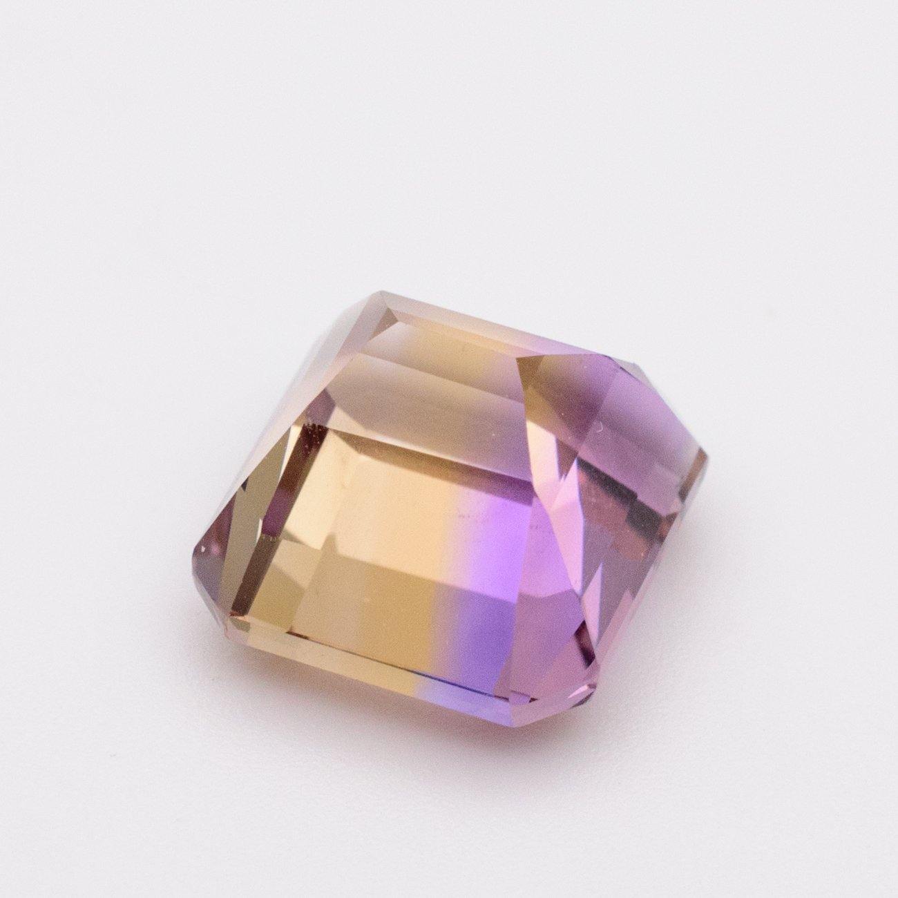 7.02 Carats Natural Ametrine Emerald Cut Loose Gemstone - Modern Gem Jewelry 
