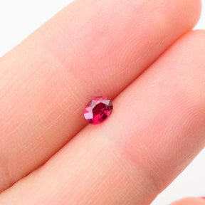 Natural Ruby Gemstone | Oval Cut Purplish Red | Unheated 0.3 Carats | Custom Jewelry | Modern Gem Jewelry