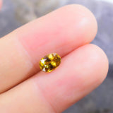 0.99 Carats Yellow Natural Sphene Gemstone 7mm x 5mm x 3.8mm - Modern Gem Jewelry 