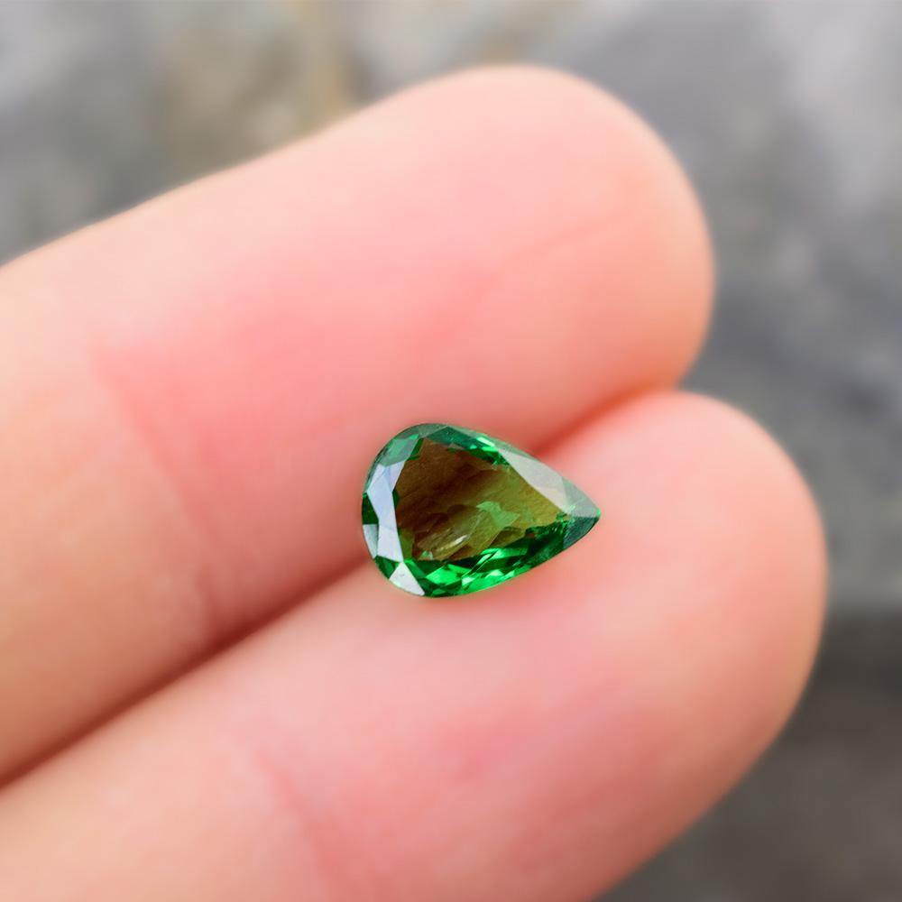 Tsavorite Garnet Pear Shape 7x5mm Single Piece 0.82 Carat, January Birthstone, Beautiful selling Vibrant Green Color, Faceted Gemstone (35349)