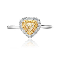 MAUREEN •  Pear Shape Yellow Diamond Ring
