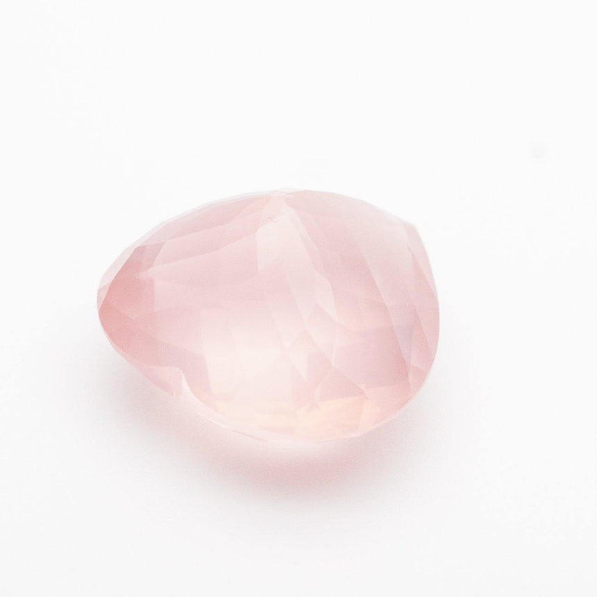 26.63 Carat  Natural Rose Quartz Heart Cut Loose Gemstone - Modern Gem Jewelry 