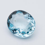 3.73 Carats Blue Natural Aquamarine Genuine Gemstone Oval Cut - Modern Gem Jewelry 