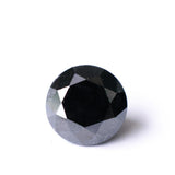 1.14 Carats | Natural Black Diamond Loose Gemstone Round Shape - Modern Gem Jewelry 