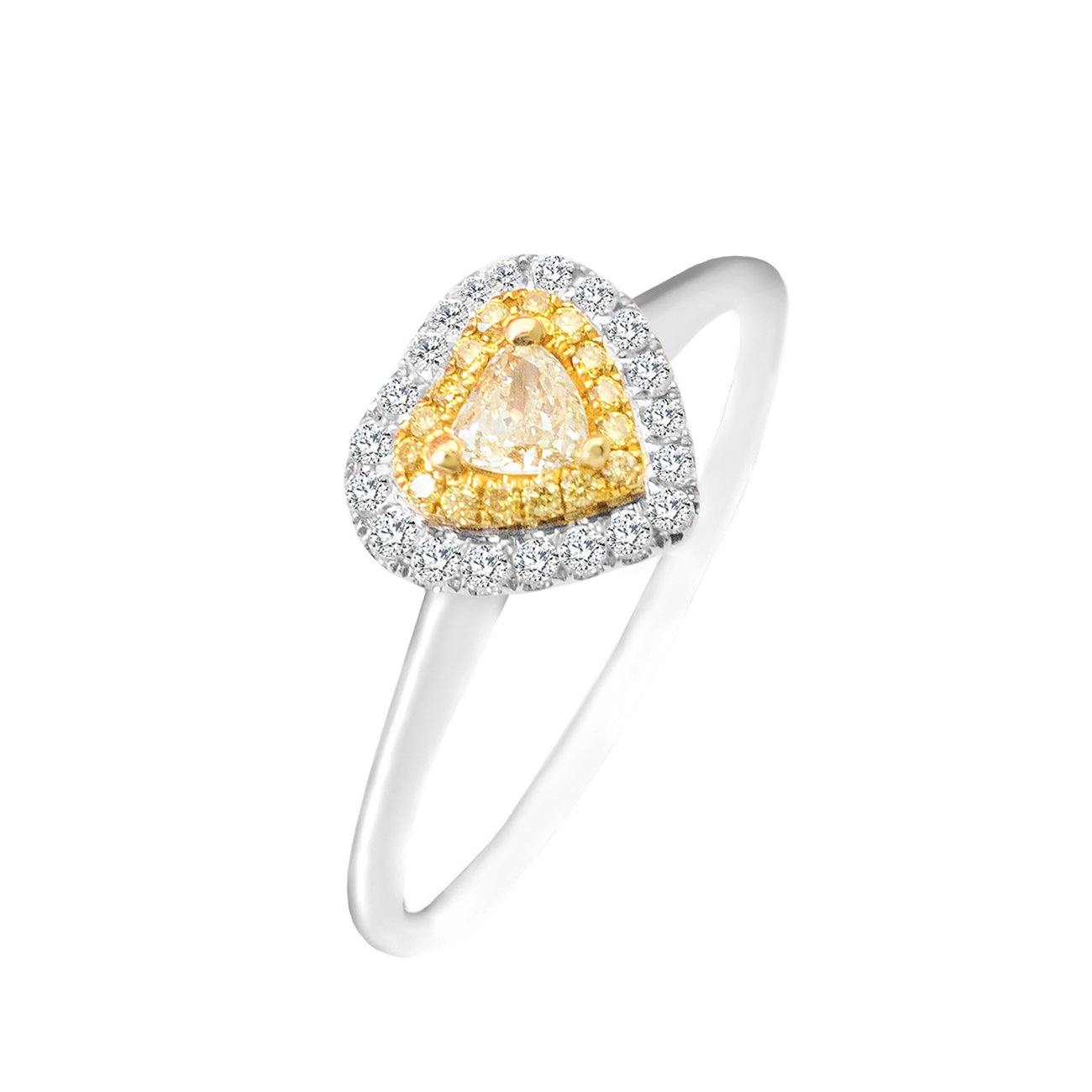 Stunning MAUREEN Pear Shape Yellow Diamond Ring | Modern Gem Jewelry | Saratti