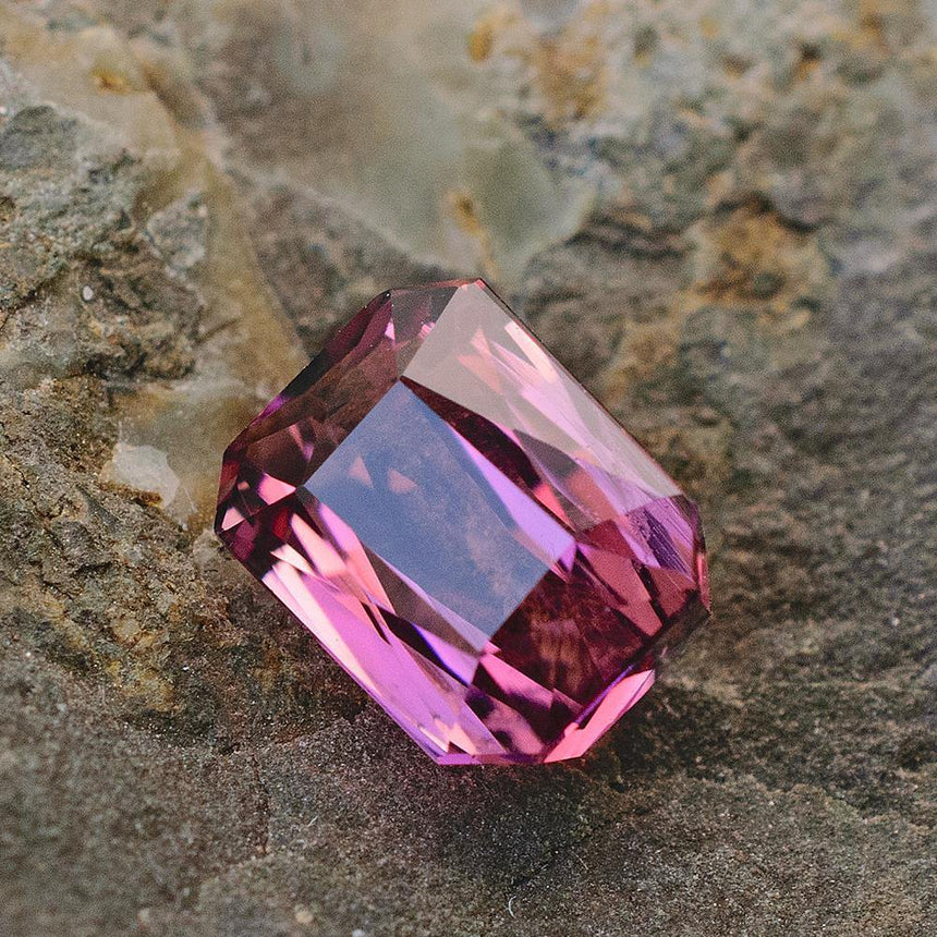 Glorious 2.13 Carats Purple Pink Natural Tourmaline Gemstone | 7.4mm x 5.9mm - Modern Gem Jewelry 