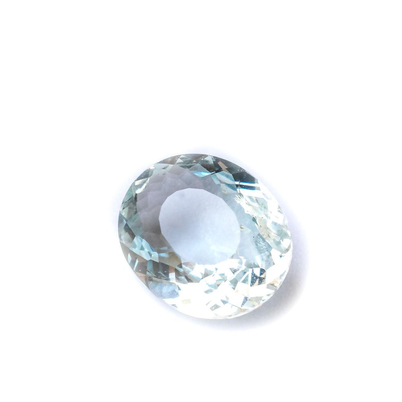 2.625 Carats Blue Brazilian Natural Aquamarine Oval Cut Loose Gemstone - Modern Gem Jewelry 