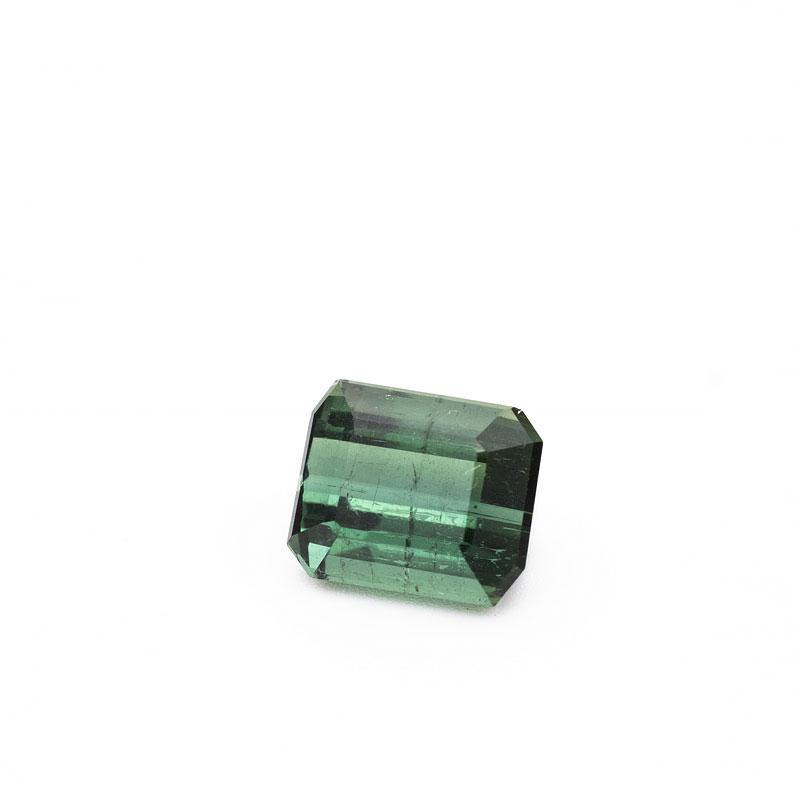 3.13ct Natural Green Tourmaline Emerald Cut Loose Gemstone - Modern Gem Jewelry 