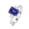 18K Yellow Gold Prong Natural Heirloom Tanzanite Ring 