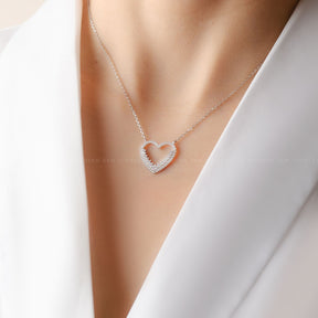 Heart Chain Diamond Pendant | Saratti
