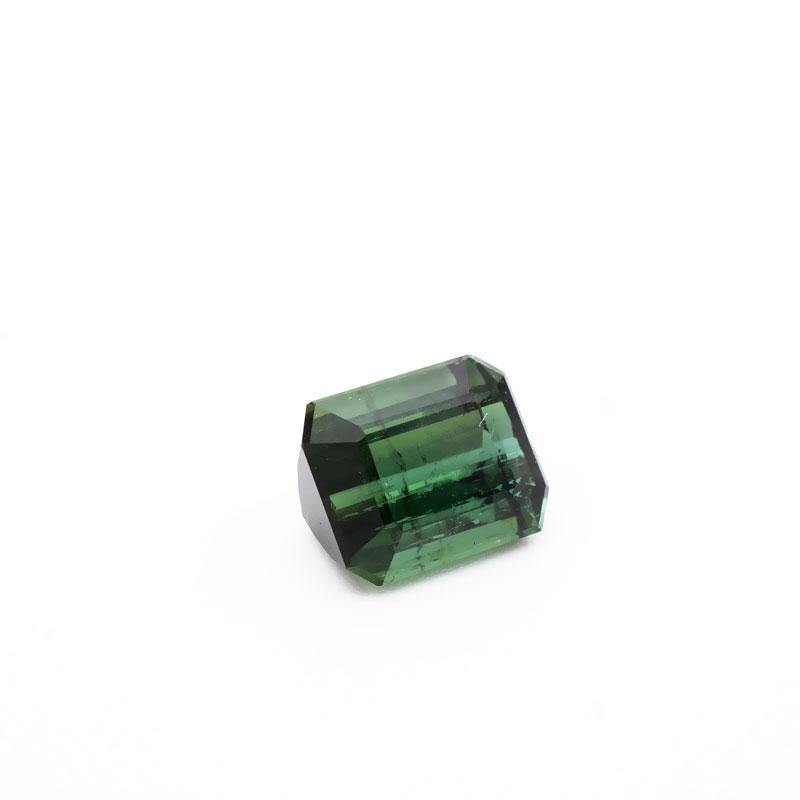 3.13ct Natural Green Tourmaline Emerald Cut Loose Gemstone - Modern Gem Jewelry 