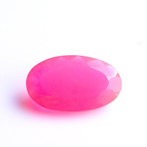 4.2 Carats, Rich Pink Ethiopian Natural Opal Oval  5.22mm x 5.43mm - Modern Gem Jewelry 