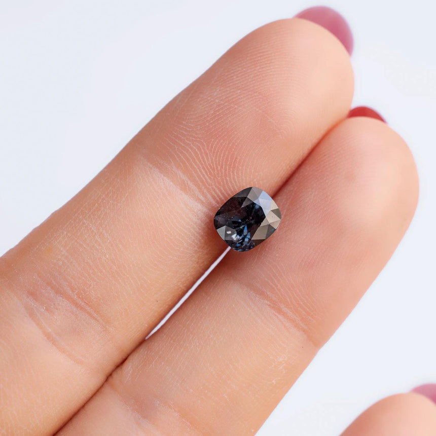 1.46 Carats Briliant Blue Natural Spinel Gemstone Cushion Cut - Modern Gem Jewelry 