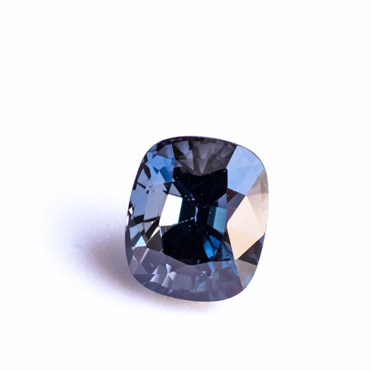1.46 Carats Briliant Blue Natural Spinel Gemstone Cushion Cut - Modern Gem Jewelry 