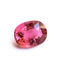 5 Carat Oval Rubellite Tourmaline Gemstone | 12mm x 9.2mm