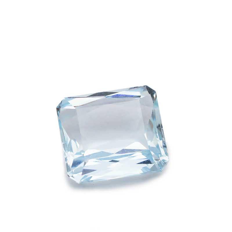 2.21 Carats Emerald Cut Aquamarine Gemstone | 8.4 x 7.4mm