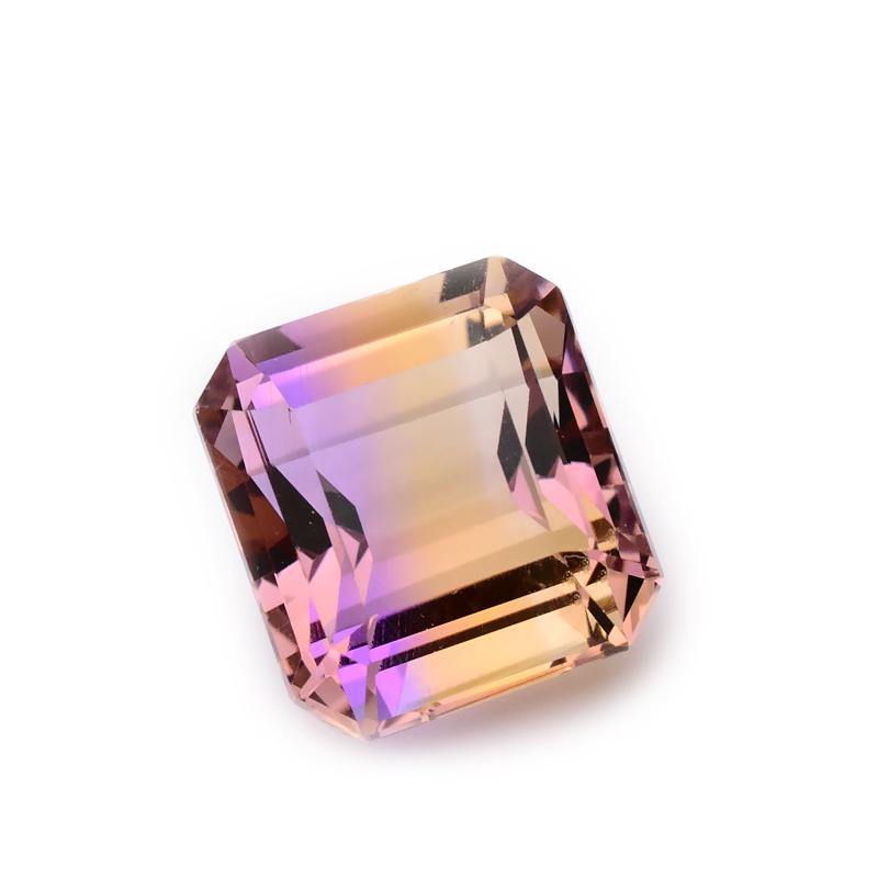 7.02 Carats Natural Ametrine Emerald Cut Loose Gemstone - Modern Gem Jewelry 