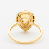 Open Basket Natural Citrine Vintage Ring 