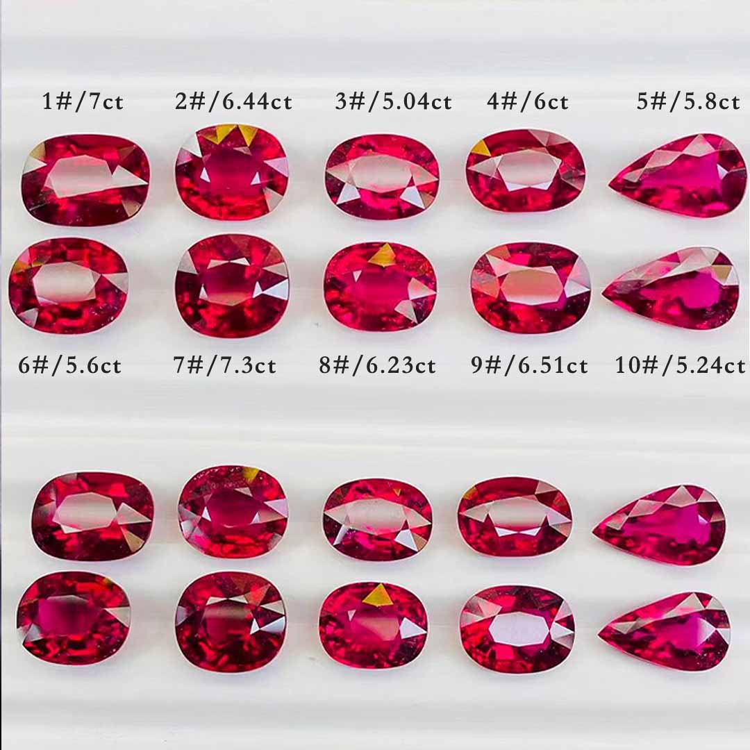 Sale Pear Rubellite Tourmaline Gemstone .51 CT Sold 1 Each