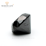 1.14 Carats Natural Black Diamond Round Cut - Modern Gem Jewelry 