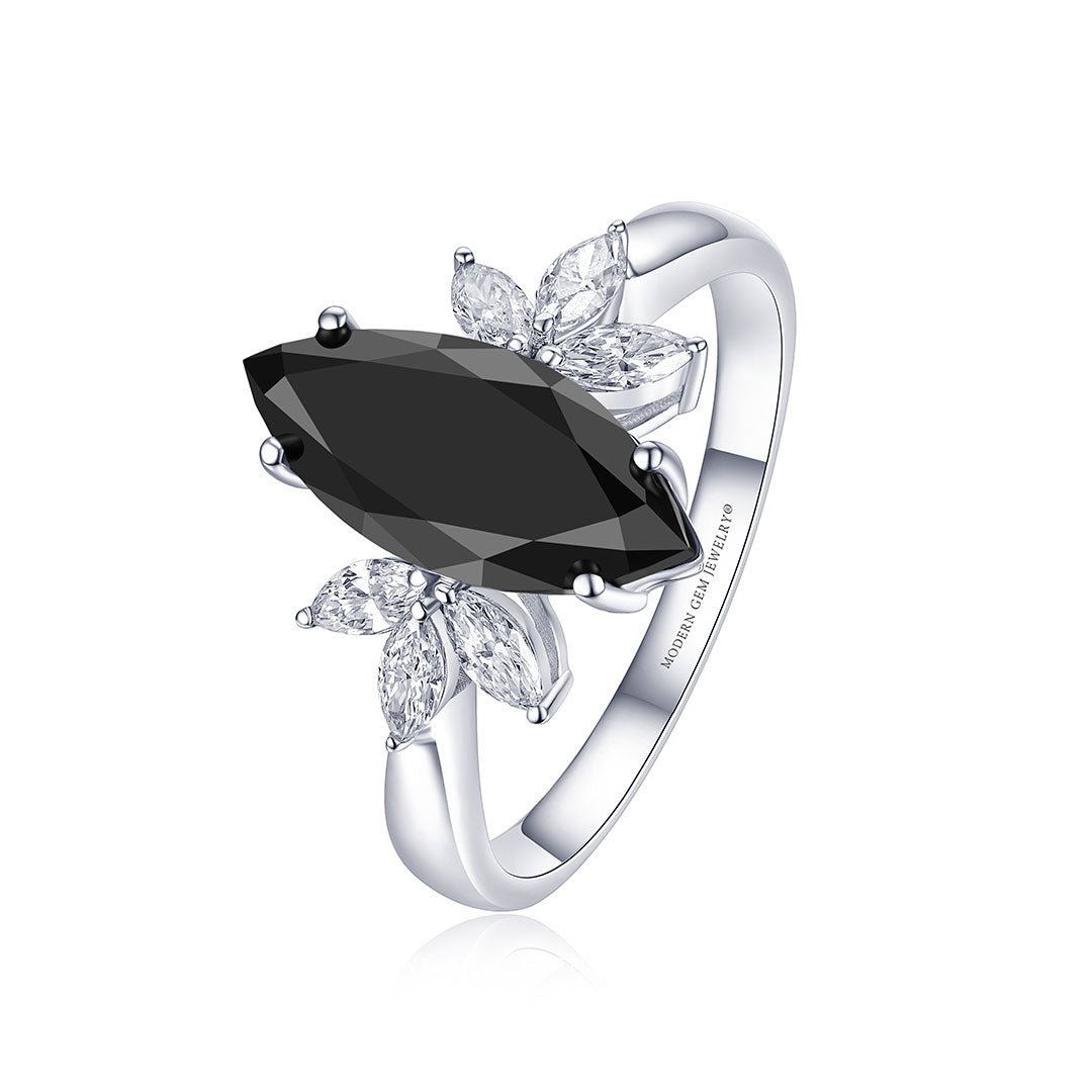 Butterfly Diamond Ring Vintage-Inspired In White Gold | Custom Rings | Modern Gem Jewelry