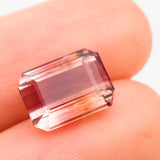 4.56 Carats Bi-Color Natural Tourmaline Gemstone | 11mm x 8mm - Modern Gem Jewelry 