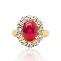 Vintage Diamond and Ruby Ring