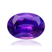 Natural Sapphire Gemstone | Oval Cut Purplish Pink | 0.9 Carat Heated
