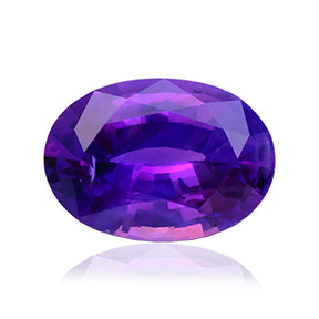 Natural Sapphire Gemstone | Oval Cut Purplish Pink | 0.9 Carat Heated | Custom jewelry | Modern Gem Jewelry