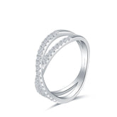 Pave Wedding Band with Diamonds in 18K White Gold | Modern Gem Jewelry | Saratti 
