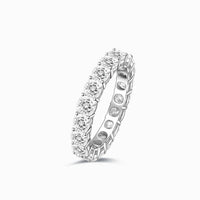 Cushion Diamond Eternity Band in White Gold