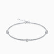 Timeless Moissanite Bracelet in 18K White Gold | Modern Gem Jewelry